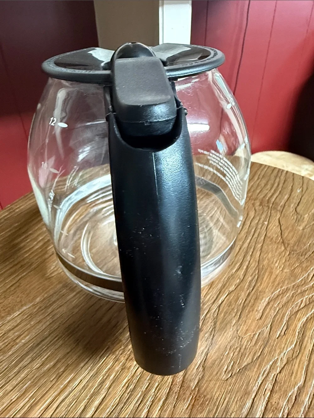 Mr. Coffee Glass Coffee Carafe with Black Handle and Lid